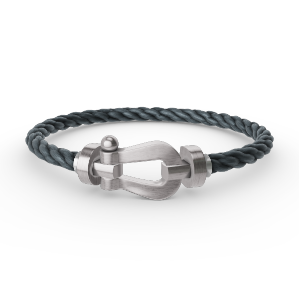 [⭐Hevara Jewelry]FORCE LARGE HORSESHOE NO DIAMOND BRACELET SILVER