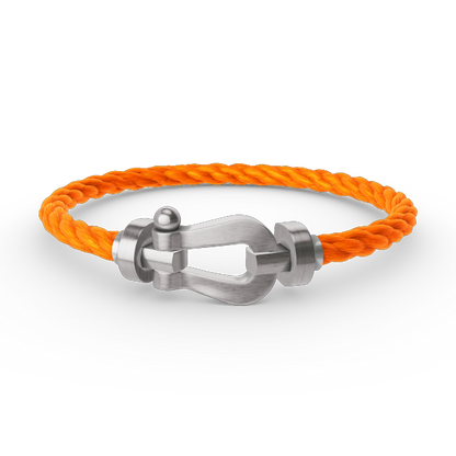 [⭐Hevara Jewelry]FORCE LARGE HORSESHOE NO DIAMOND BRACELET SILVER