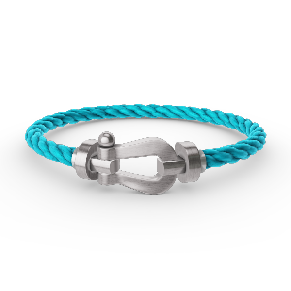 [⭐Hevara Jewelry]FORCE LARGE HORSESHOE NO DIAMOND BRACELET SILVER