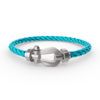 [⭐Hevara Jewelry]FORCE LARGE HORSESHOE NO DIAMOND BRACELET SILVER