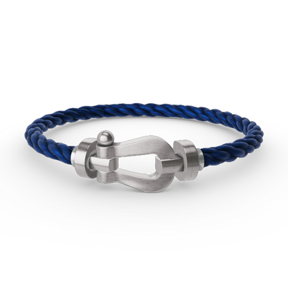 [⭐Hevara Jewelry]FORCE LARGE HORSESHOE NO DIAMOND BRACELET SILVER