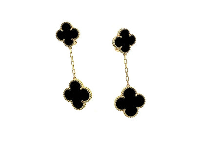 [⭐Hevara Jewelry]CLOVER 2 MOTIFS  EARRINGS (MULTIPLE CHOICESC