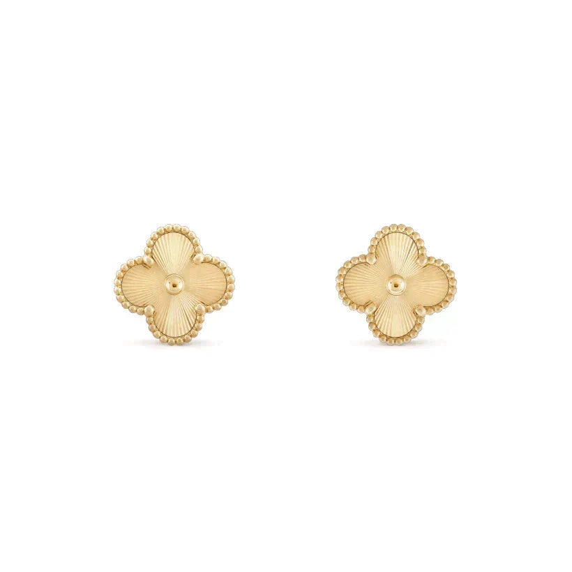[⭐Hevara Jewelry]CLOVER MEDIUM 1 MOTIFS LASER EARRINGS