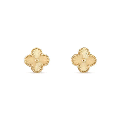 [⭐Hevara Jewelry]CLOVER MEDIUM 1 MOTIFS LASER EARRINGS