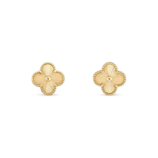 [⭐Hevara Jewelry]CLOVER MEDIUM 1 MOTIFS LASER EARRINGS