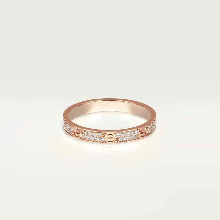 [⭐Hevara Jewelry]LOVE RING 2.65MM DIAMOND