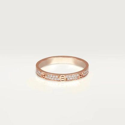 [⭐Hevara Jewelry]LOVE RING 2.65MM DIAMOND
