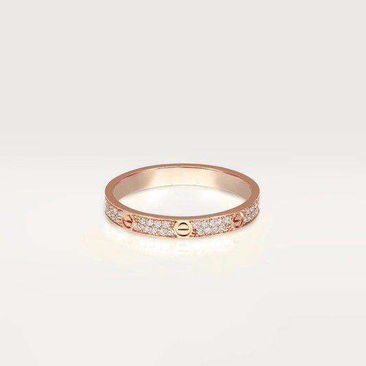[⭐Hevara Jewelry]LOVE RING 2.65MM DIAMOND