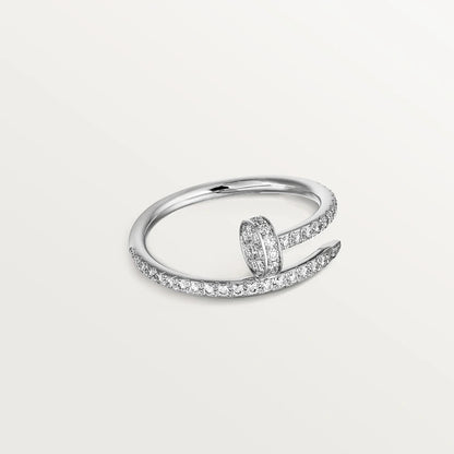 [⭐Hevara Jewelry]JUSTE RING 1.8MM SILVER DIAMONDS